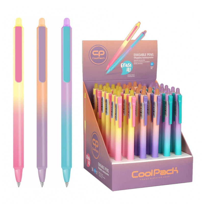 CoolPack Gradient Light Automatic Erasable Pen x 1pc Assortment