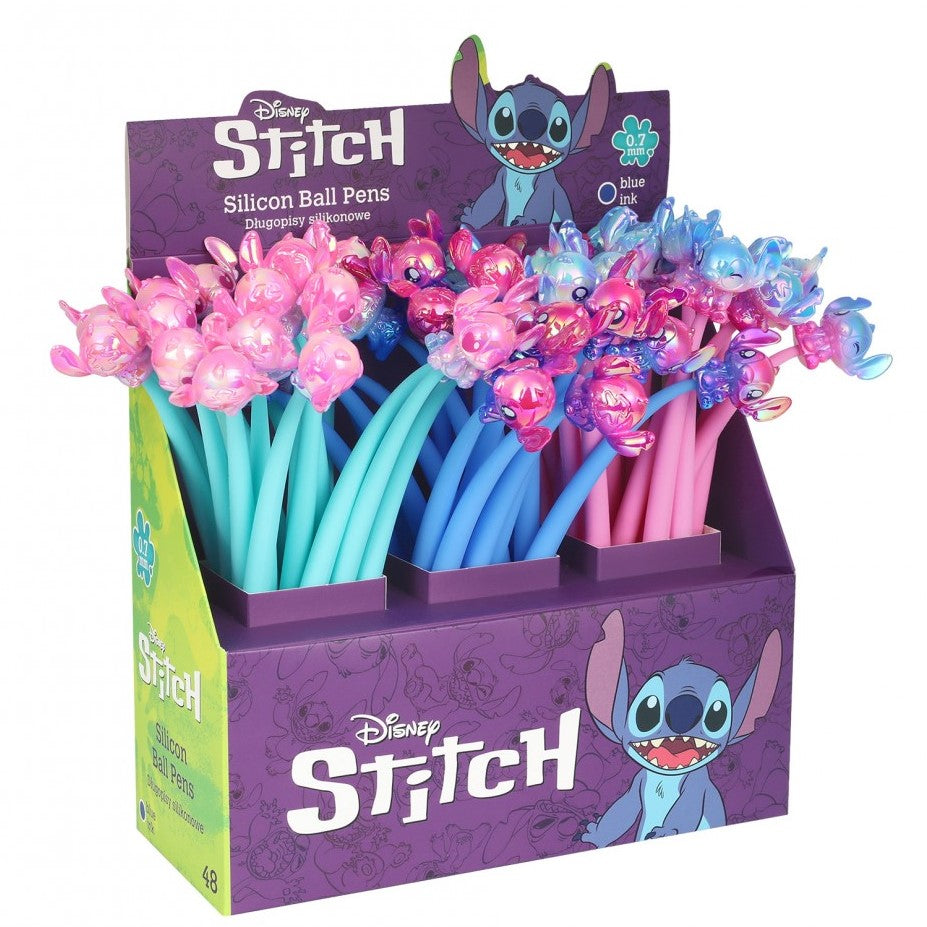 CoolPack Disney Silicone Ball Pen 0.7mm Blue Ink - Stitch x 1pc Assortment
