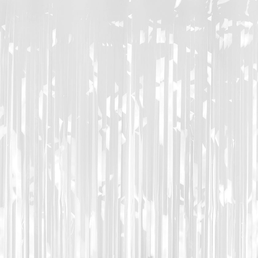 PartyDeco Party Curtain 200 x 100cm - White