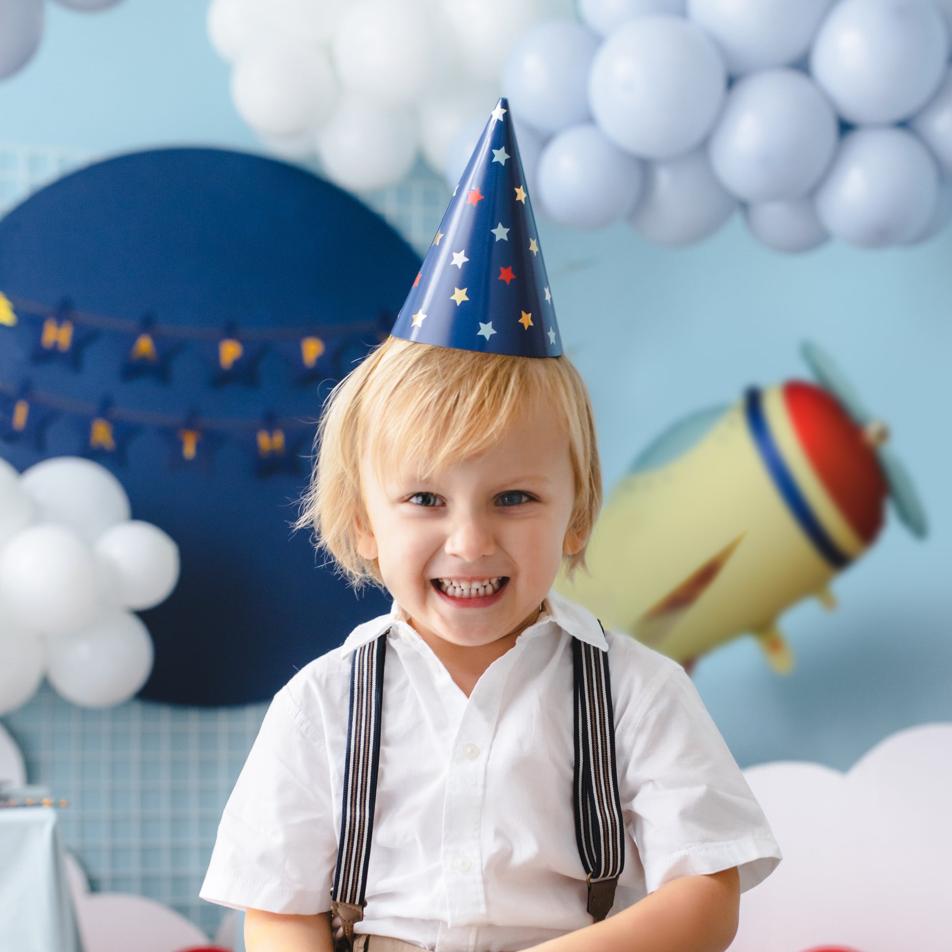 Party Deco Party Hats A Pack Of 6pcs - Stars