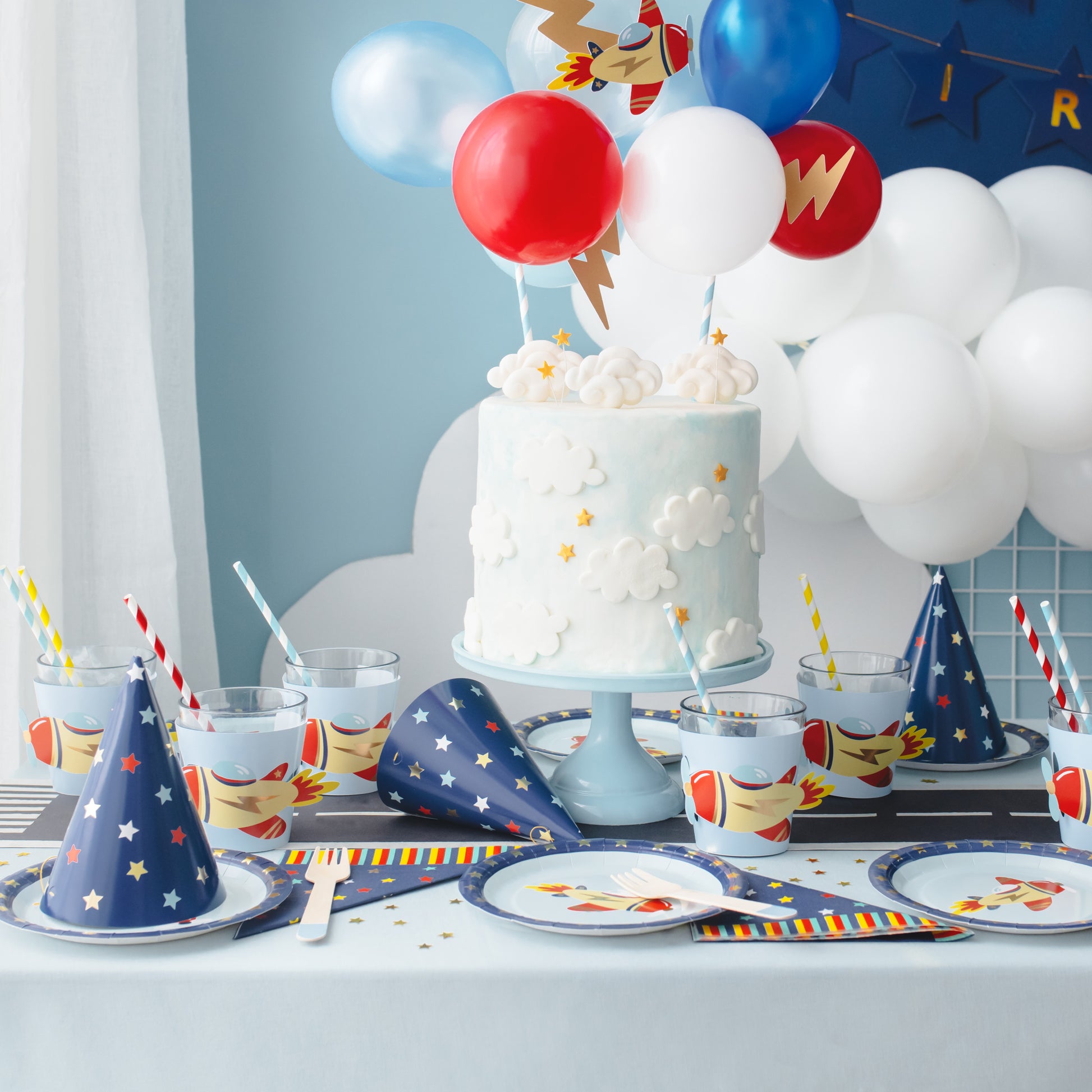 Party Deco Party Hats A Pack Of 6pcs - Stars