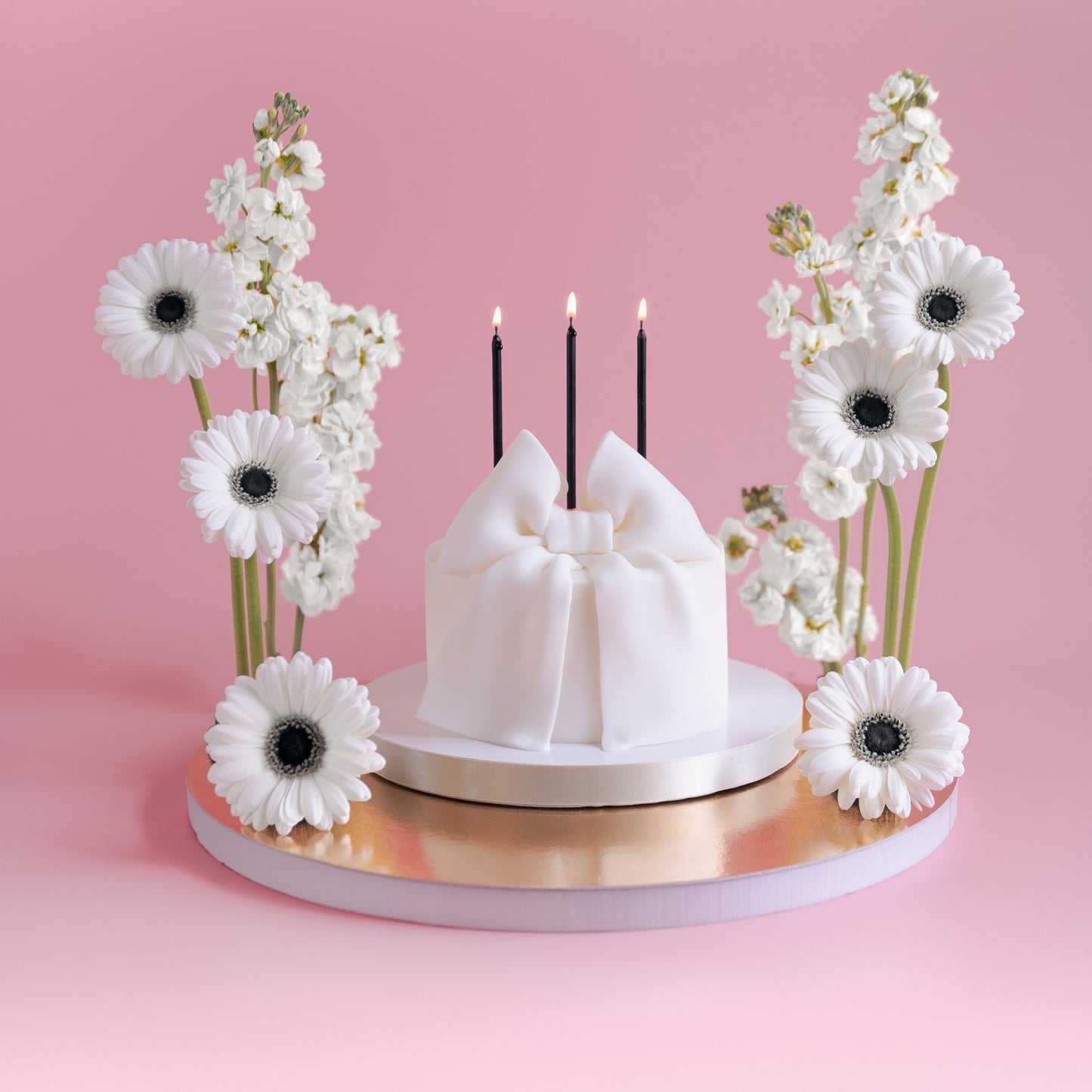 Party Deco Candles 14cm A Pack Of 12pcs - Black