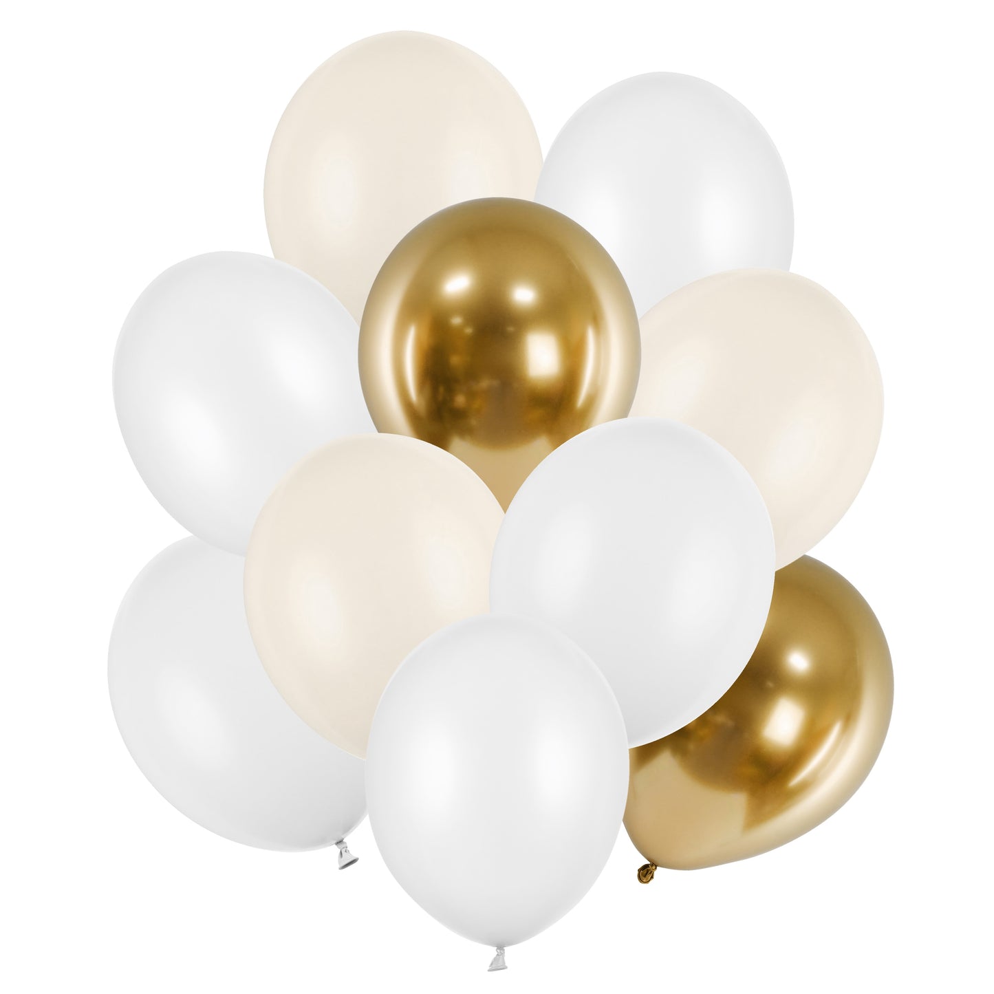 Helium Latex Balloons A Set Of 10pcs - White