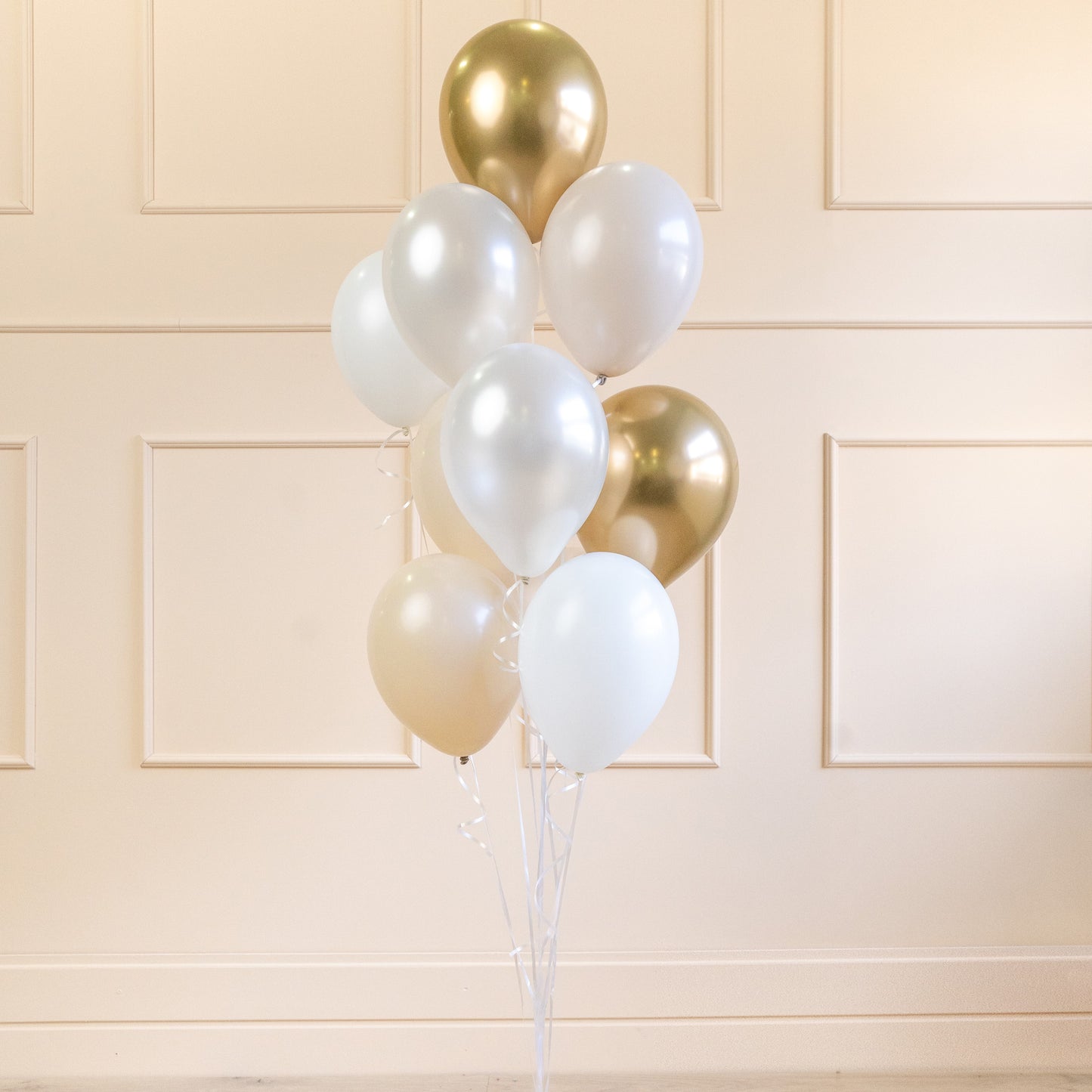 Helium Latex Balloons A Set Of 10pcs - White