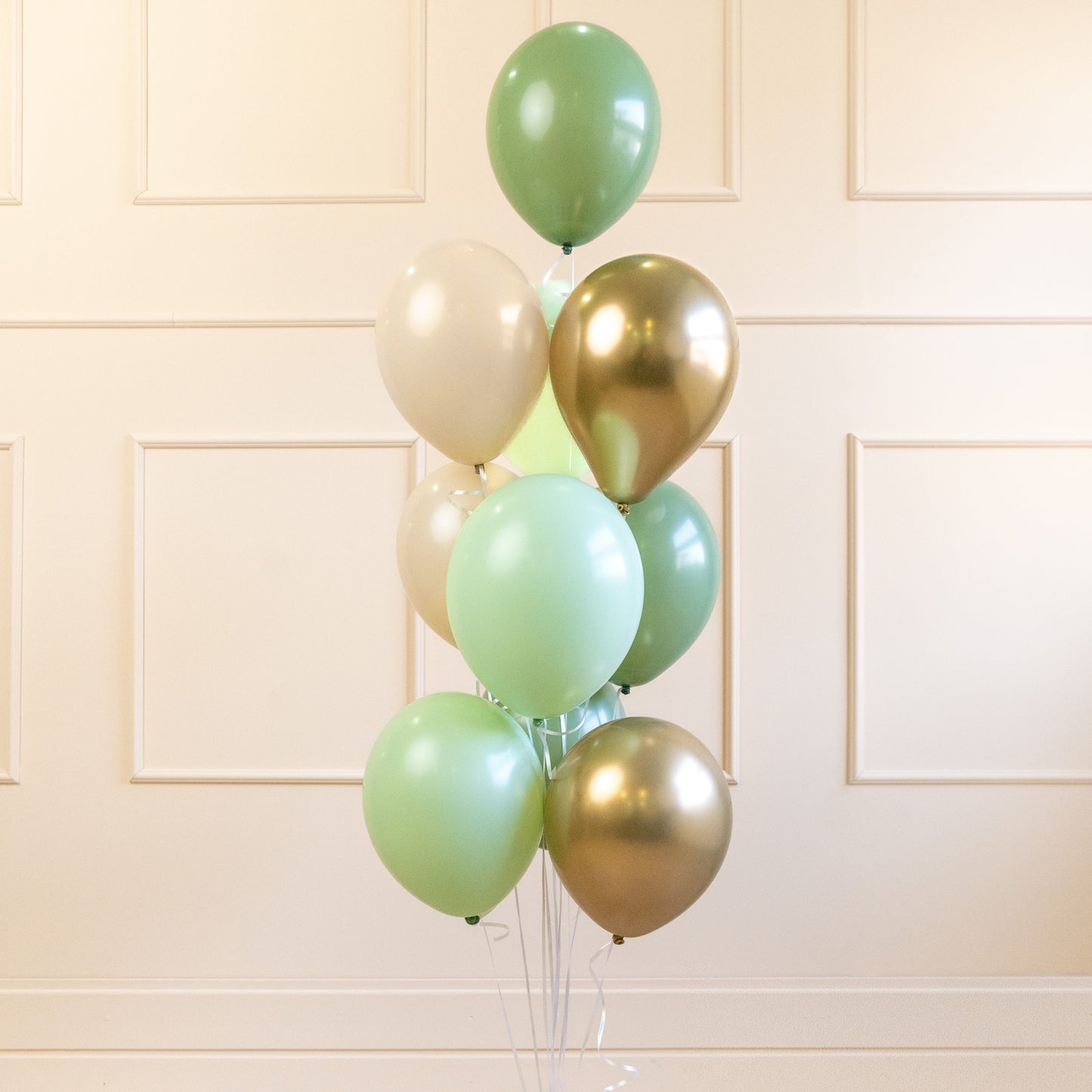 Helium Latex Balloons A Set Of 10pcs - Green