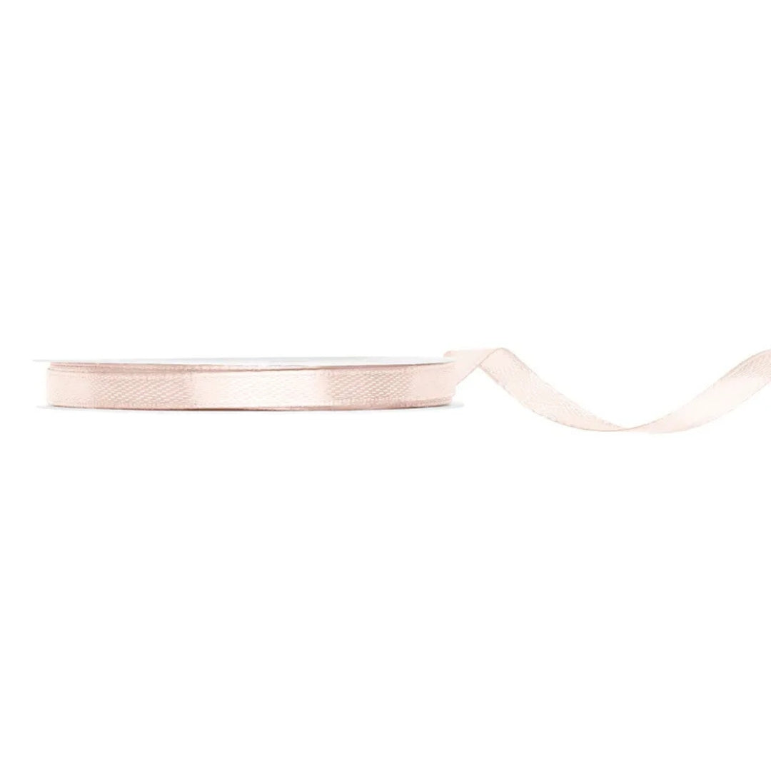 PartyDeco Satin Ribbon Roll 6mm x 25m - Off-White
