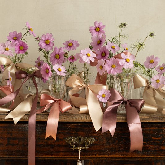 Satin Ribbon 50mm x 1m - Dirty Pink