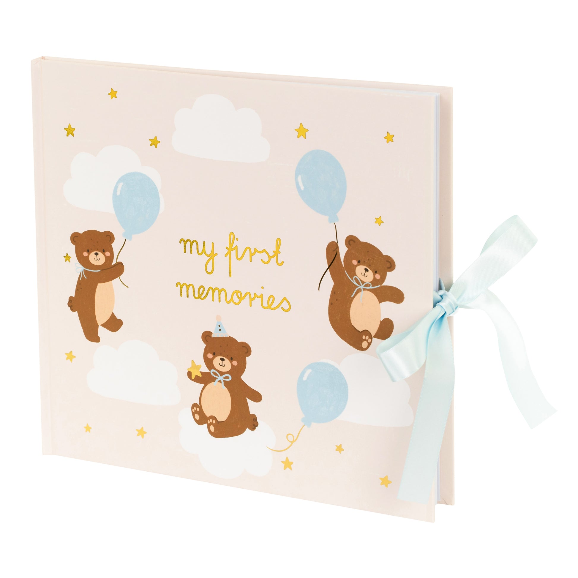 My First Memories Photo Album - Teddy Bear Blue