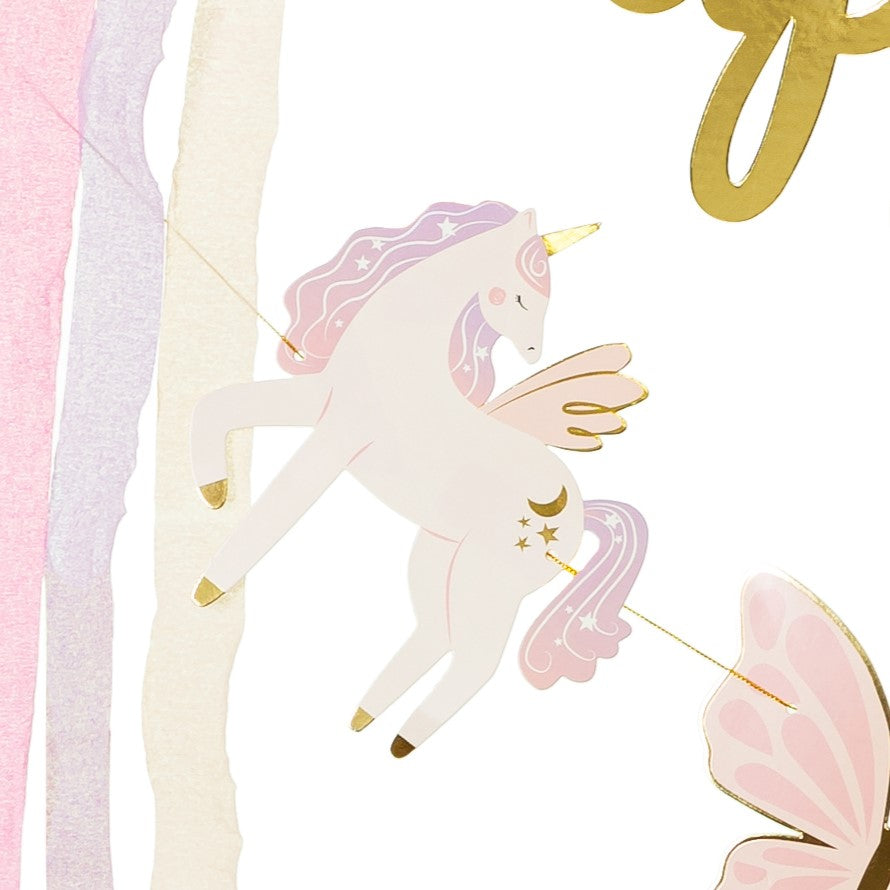 Unicorn Birthday Banner 230 x 17.5cm - Happy Birthday