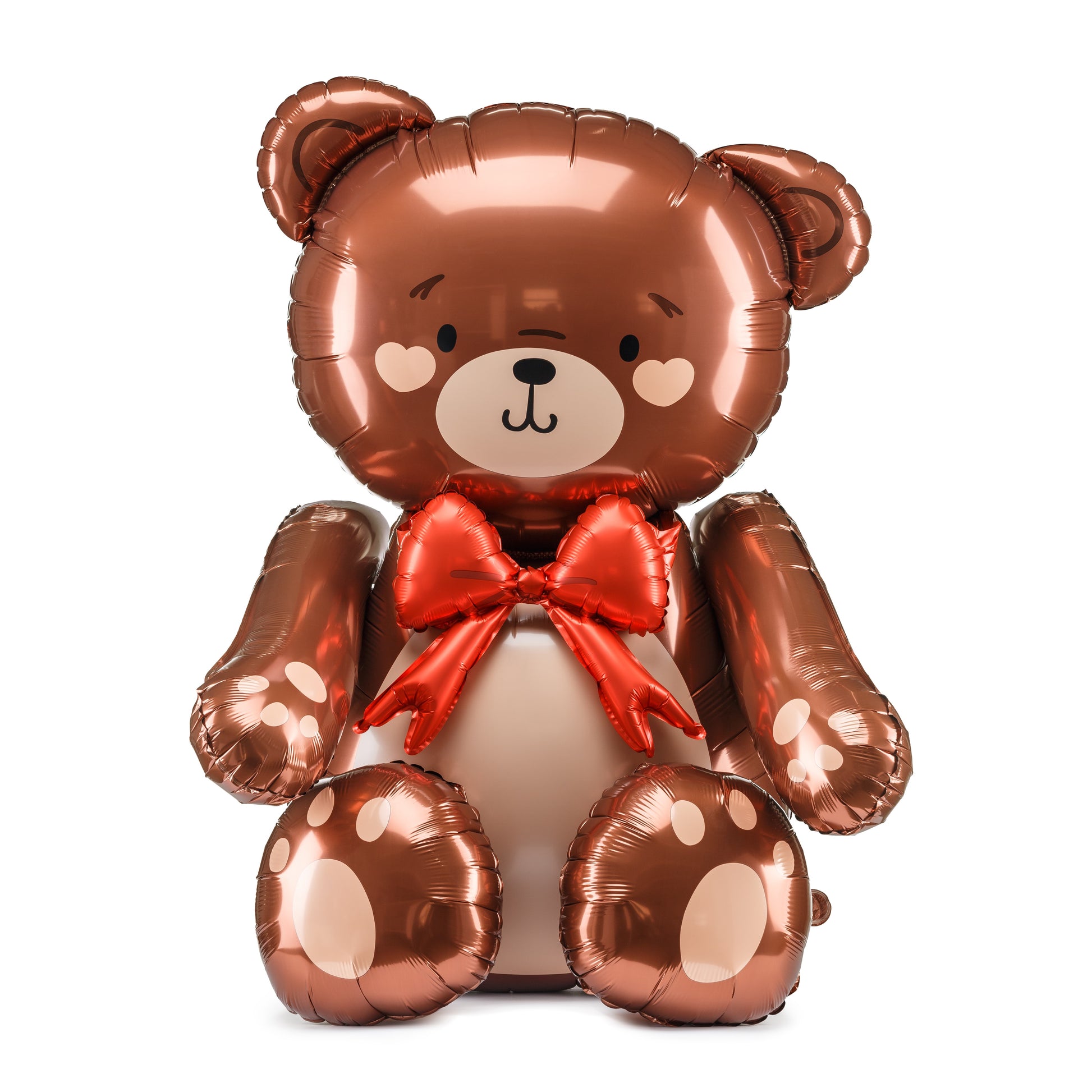 Air-Fill Standing Foil Balloon 84 x 75cm - Teddy Bear