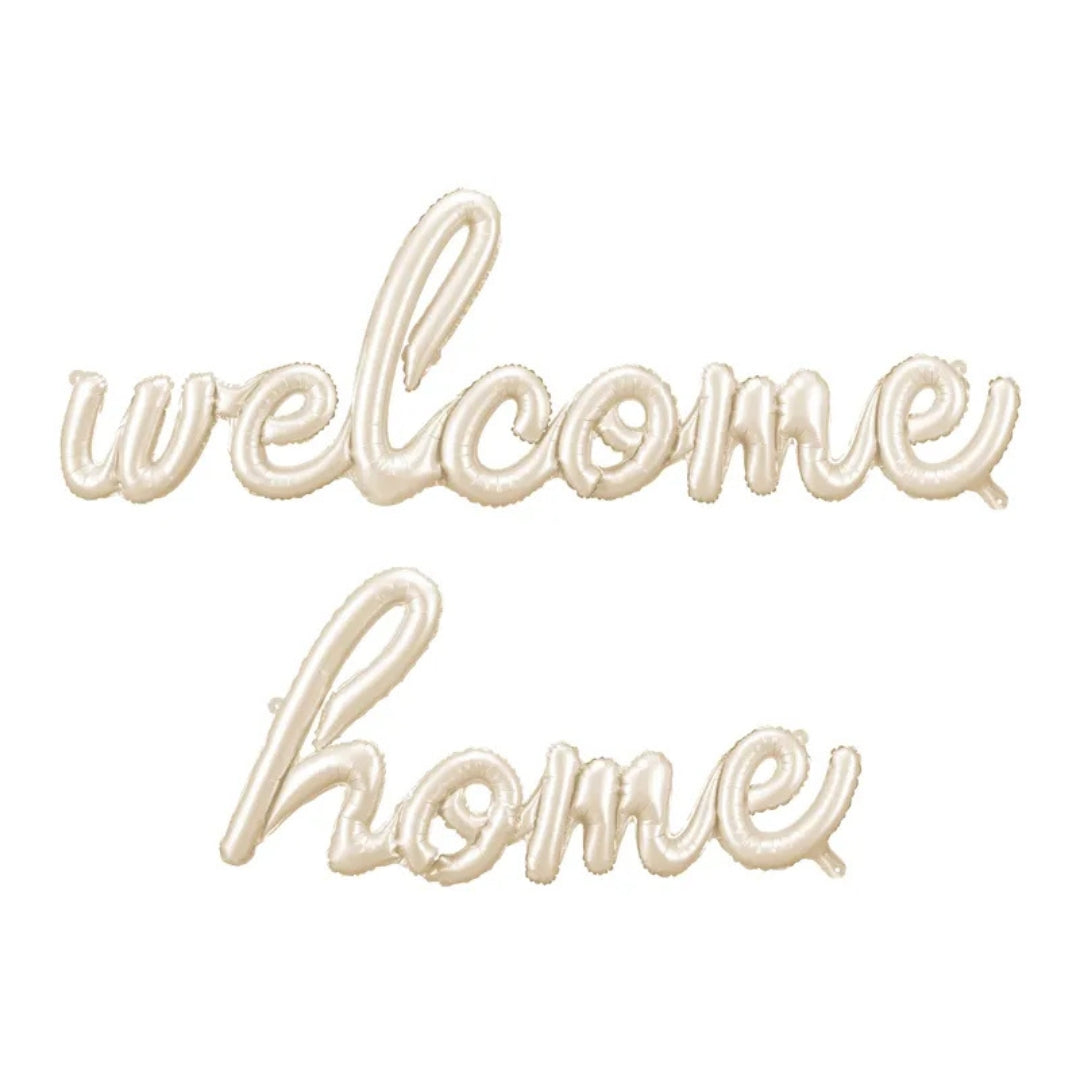 PartyDeco Air-Fill Foil Balloons 55 x 258cm - Welcome Home Cappuccino