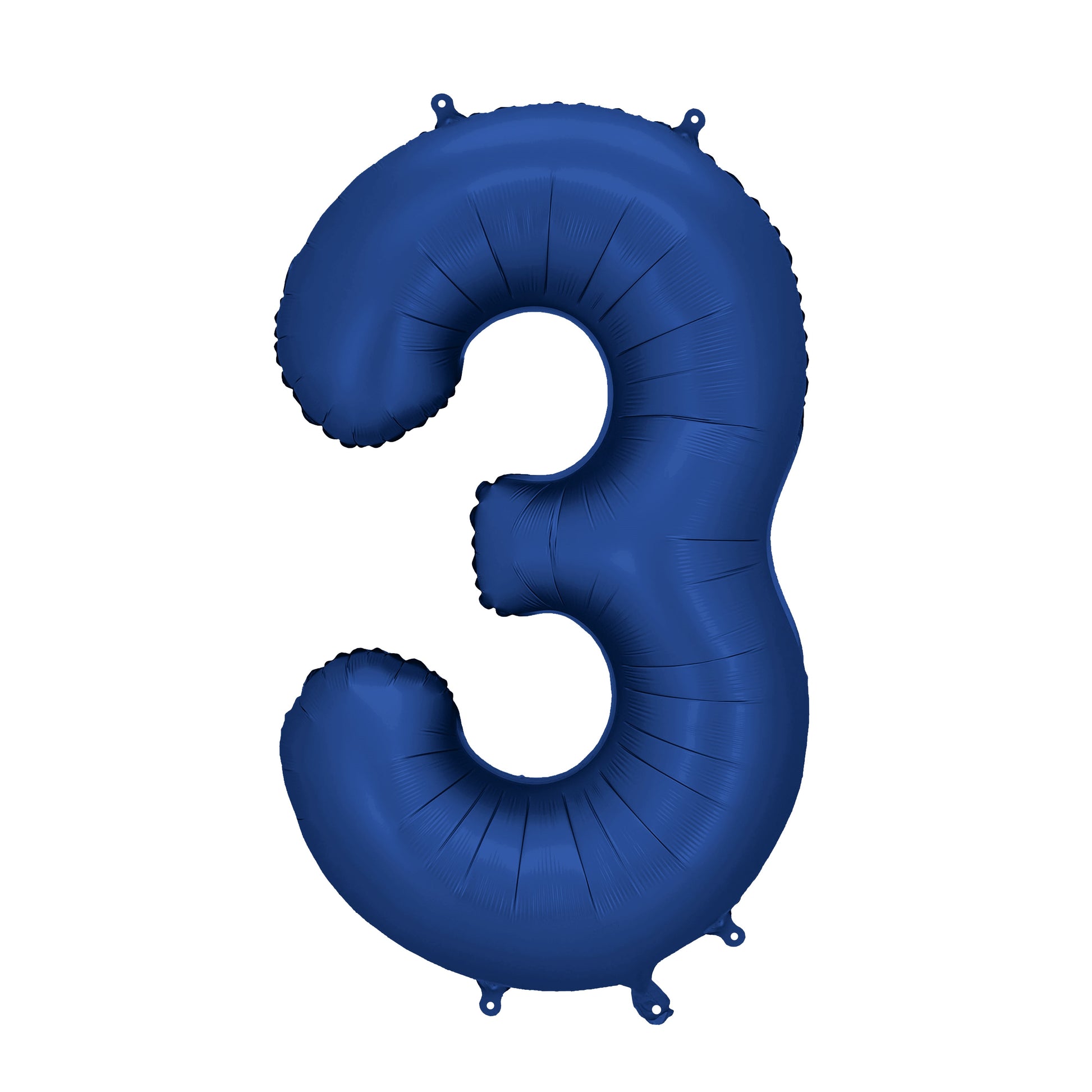 Party Deco Helium Foil Balloon 86cm - All Numbers! - Blue