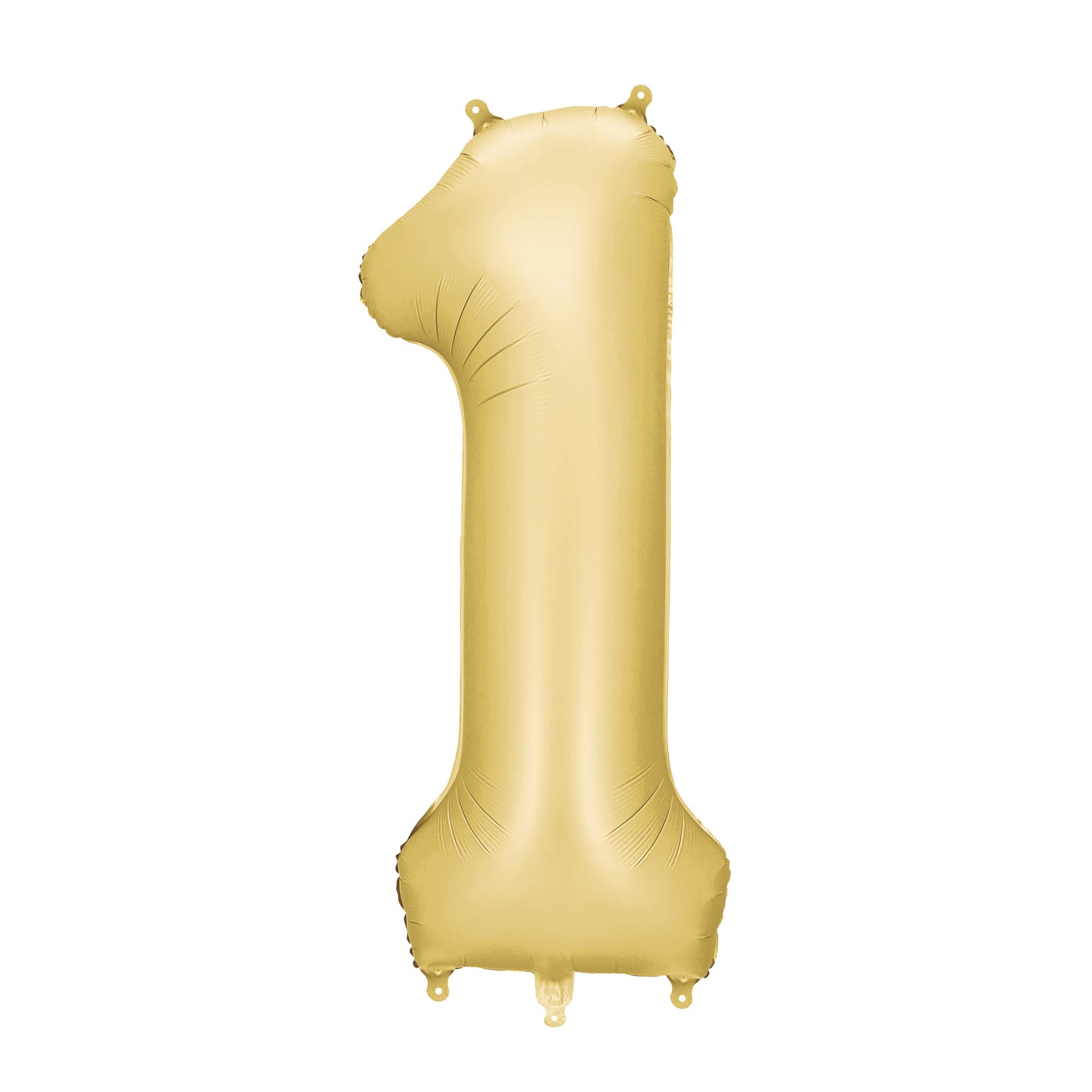 Party Deco Helium Foil Balloon 86cm - All Numbers! - Satin Gold