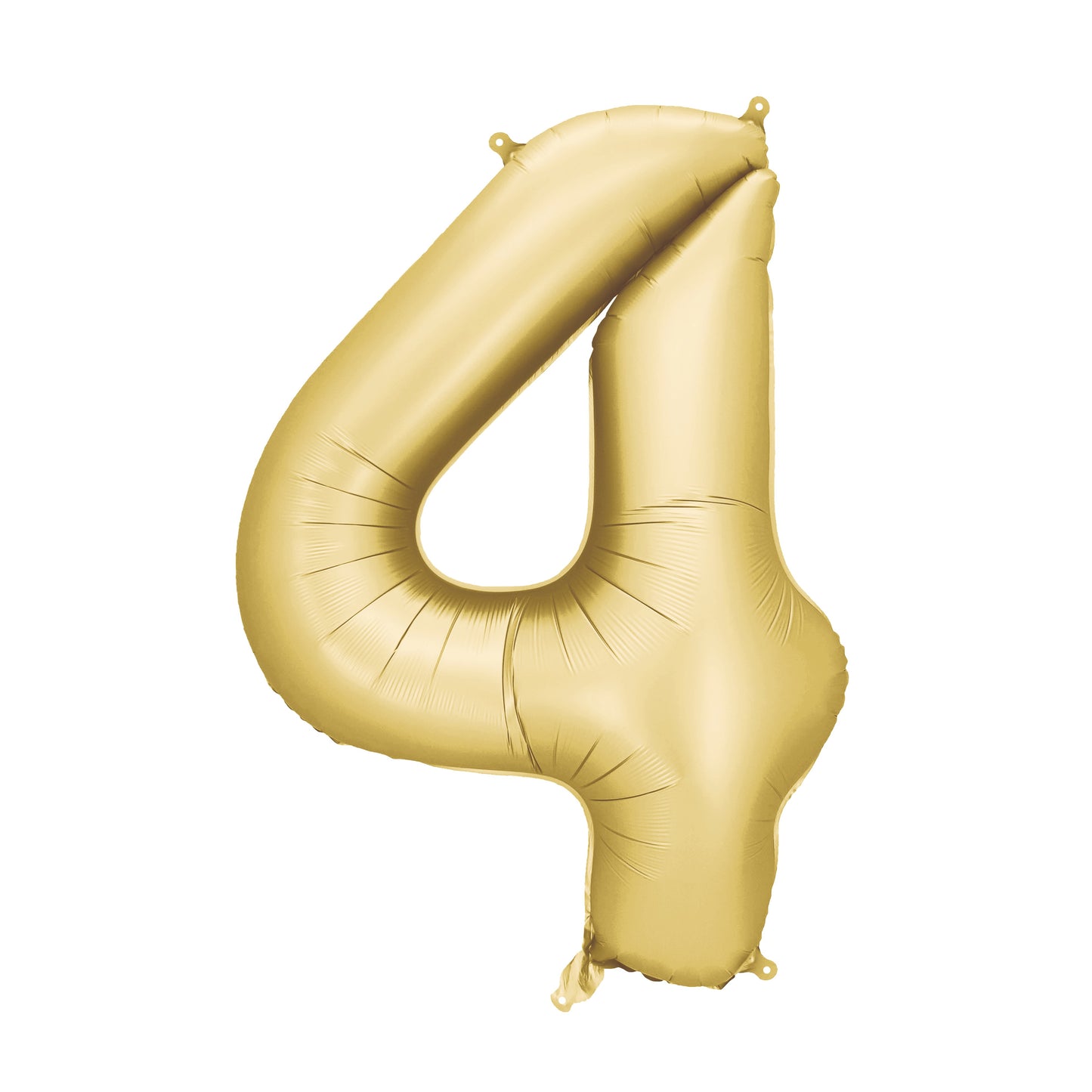 Party Deco Helium Foil Balloon 86cm - All Numbers! - Satin Gold