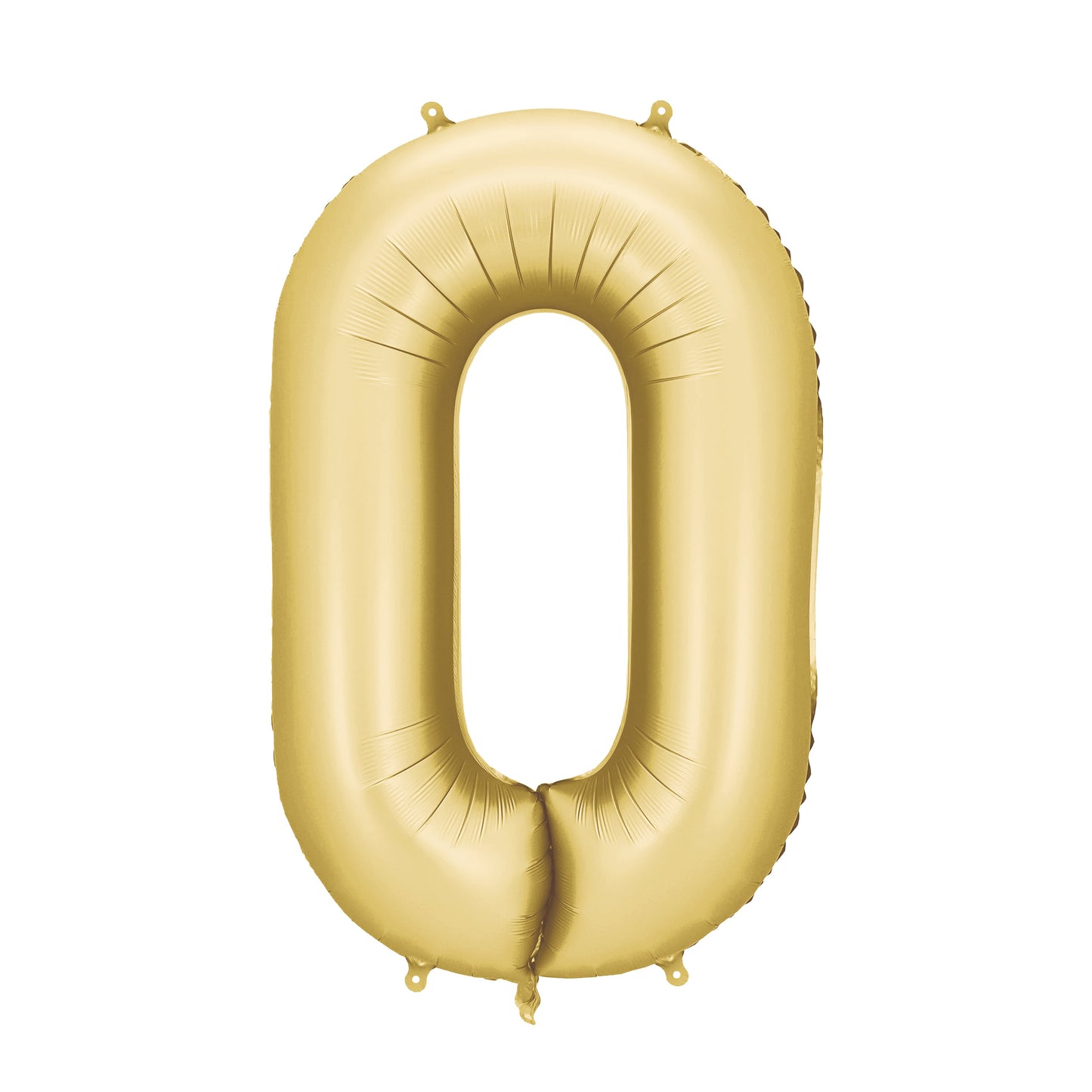 Party Deco Helium Foil Balloon 86cm - All Numbers! - Satin Gold