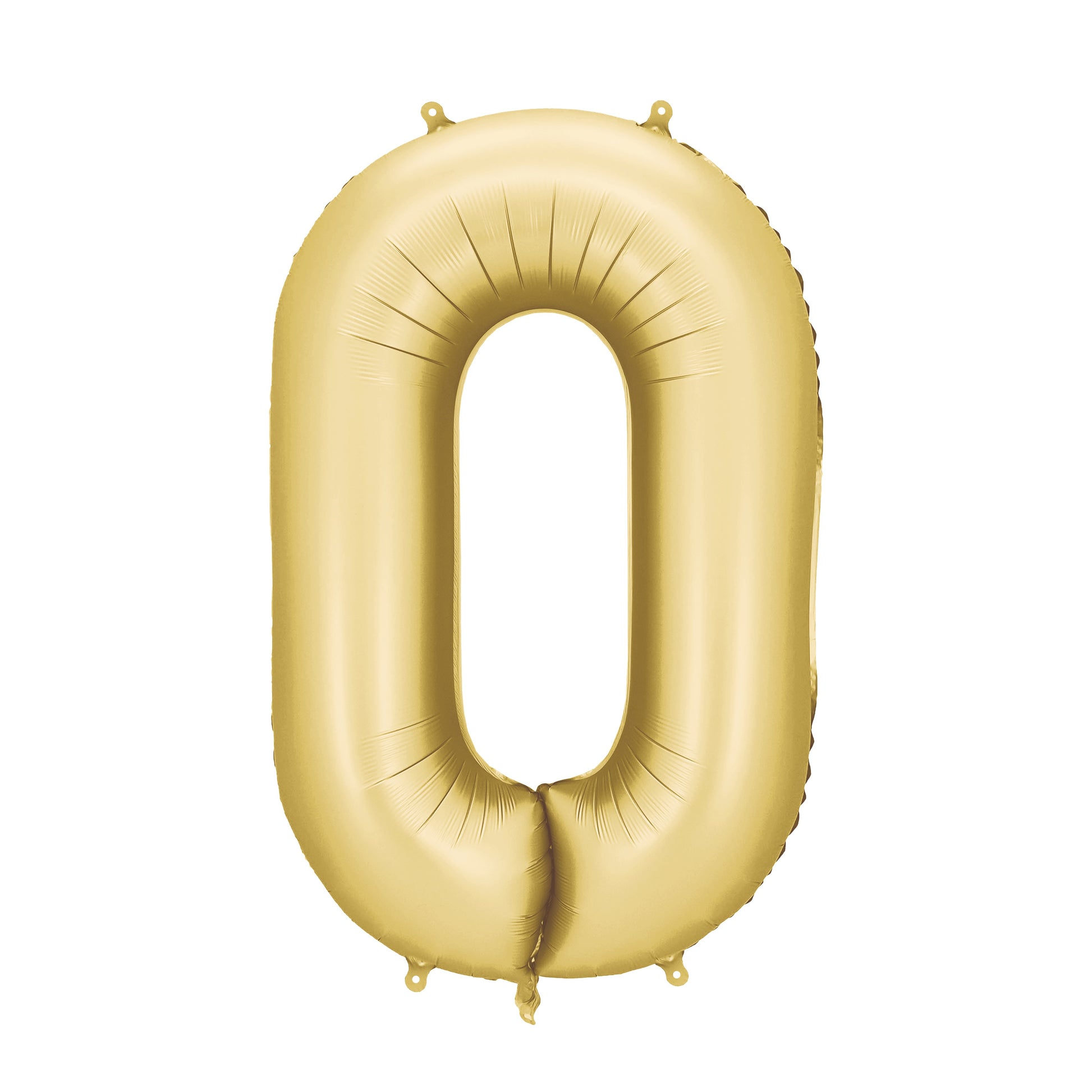 Party Deco Helium Foil Balloon 86cm - All Numbers! - Satin Gold