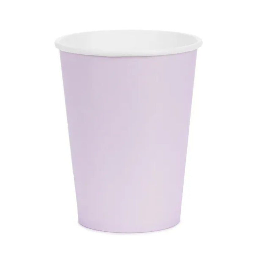 PartyDeco Paper Cups 250ml A Pack Of 6pcs - Lavender