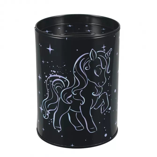 StarPak Metal Coin Box Unicorn