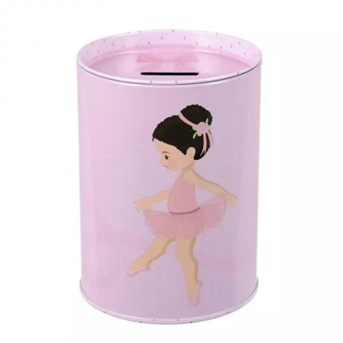 StarPak Metal Coin Box Ballerina