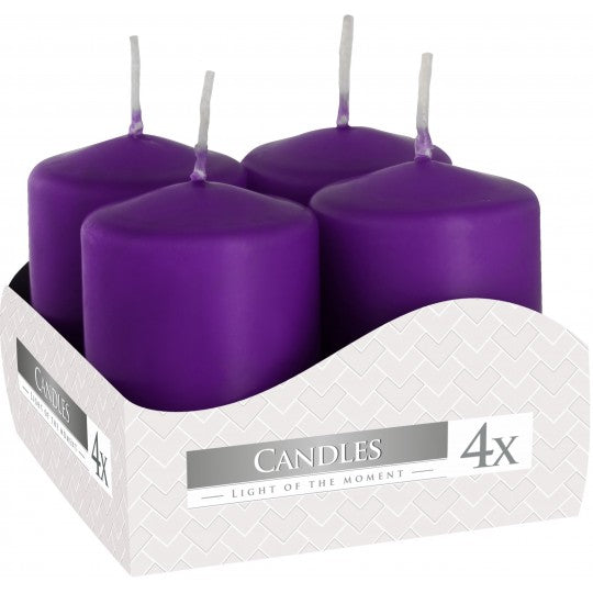 Bispol Votive Candles Set Of 4 Purple