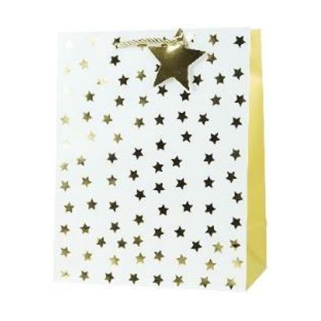 Christmas Gift Bag Small 13.5 x 11cm - Stars