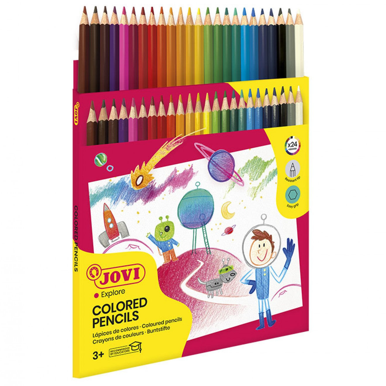 Jovi Explore Coloured Pencils A Pack Of 24pcs