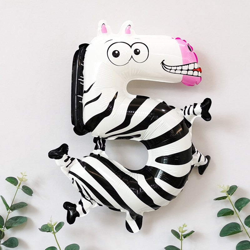 Air-Fill Number Animal Balloon 40cm - 5