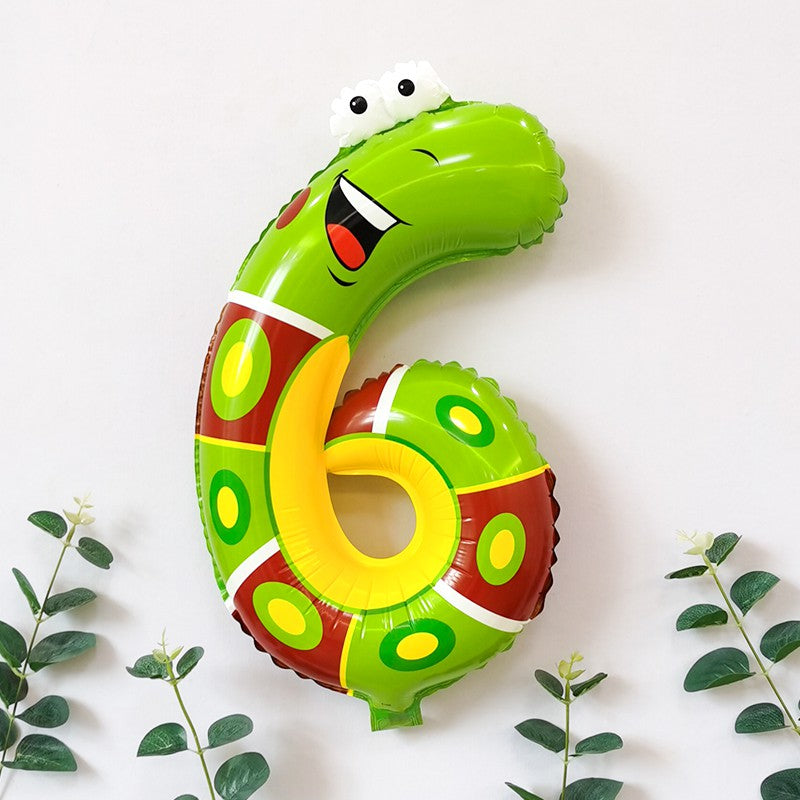 Air-Fill Number Animal Balloon 40cm - 6