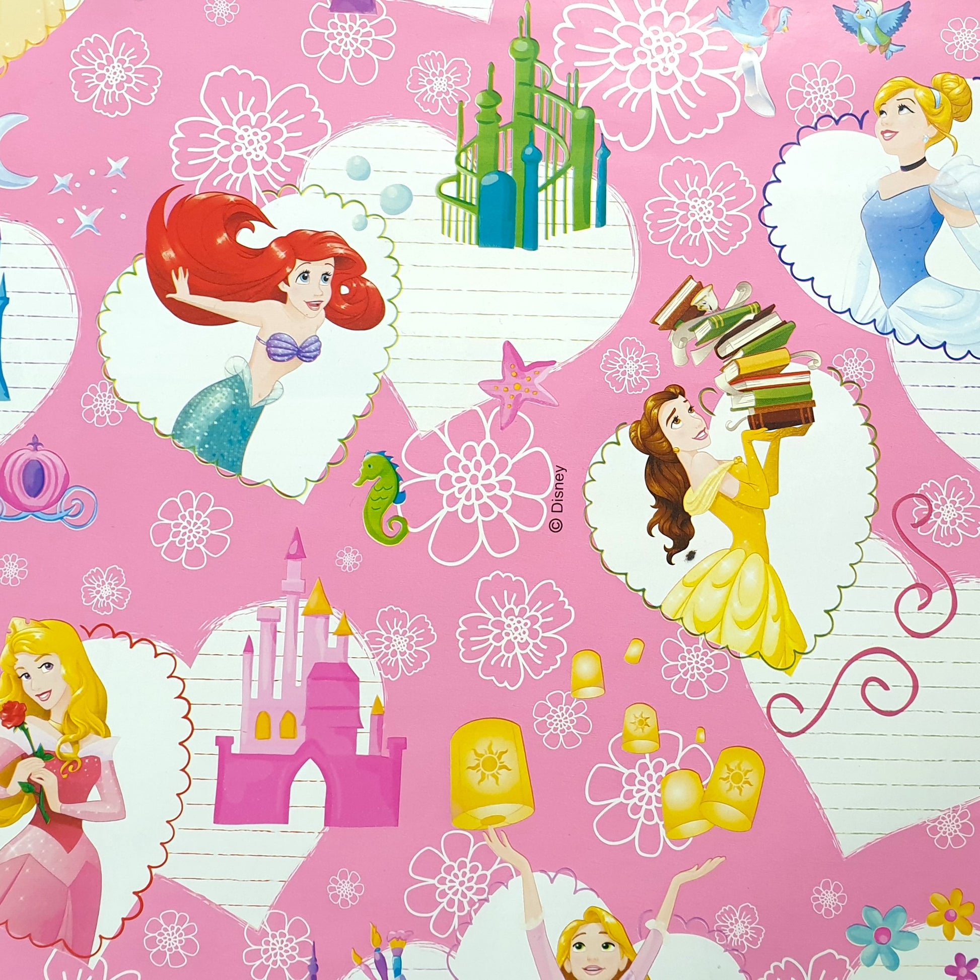 Gift Wrapping Paper Single Sheet 50 x 70cm Disney Princesses
