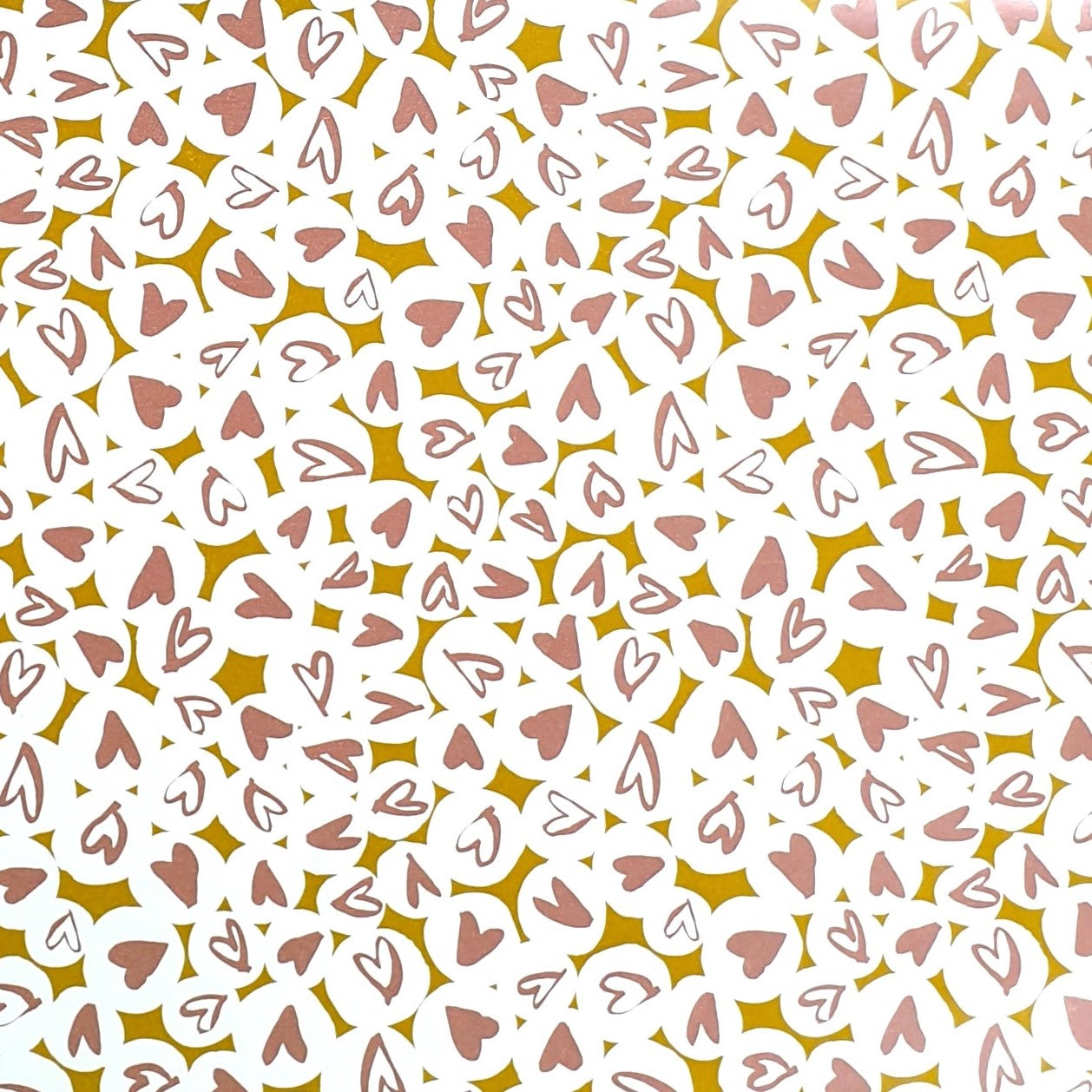 Gift Wrapping Paper Single Sheet 50 x 70cm Hearts