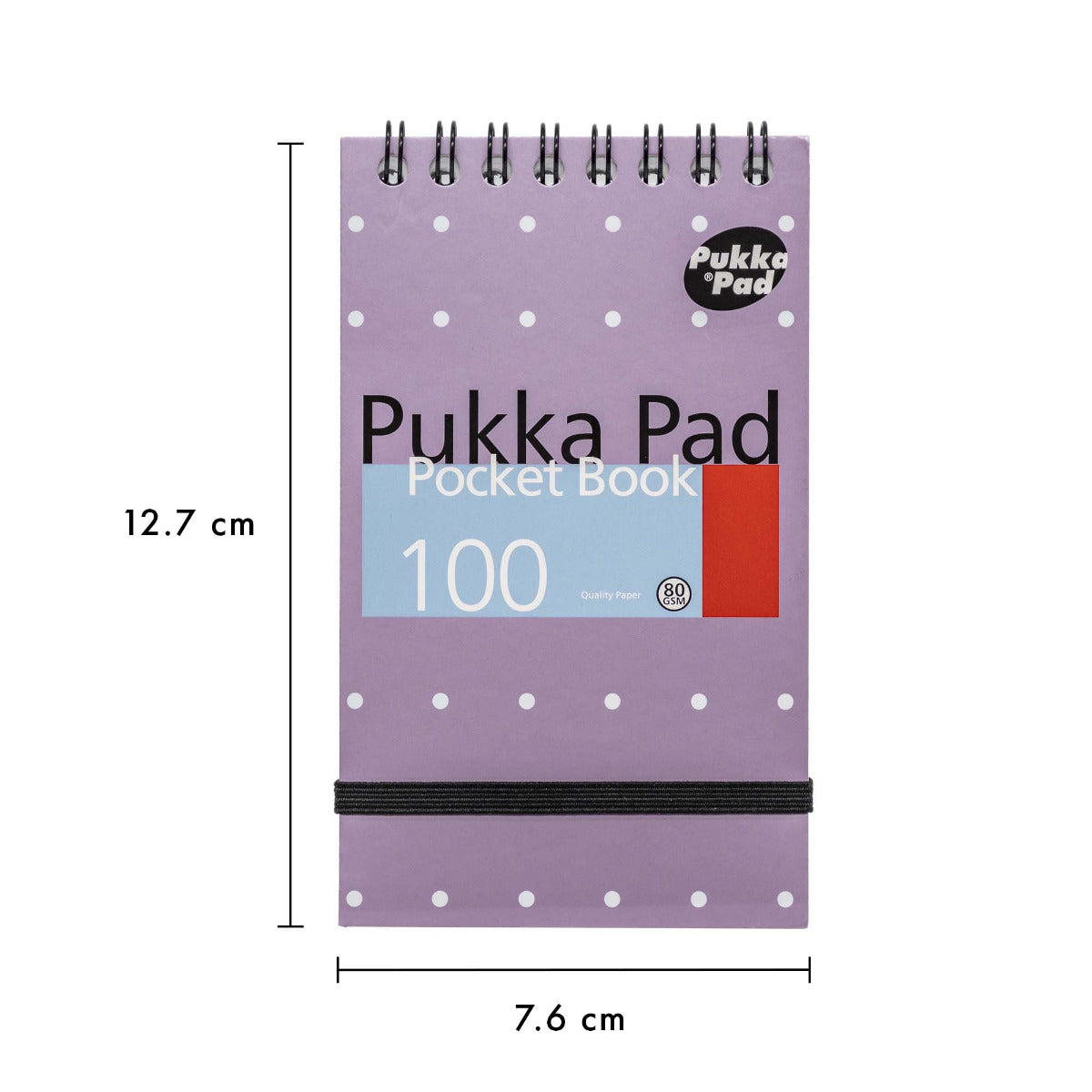 A7 Pukka Pad Top-Spiral Lined Pocket Book - Various Colours