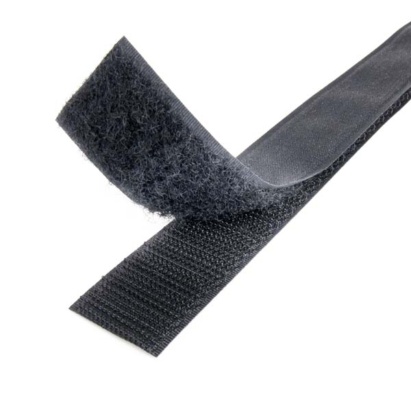 Velcro / Hook And Loop Fastener 1m - Black With Glue
