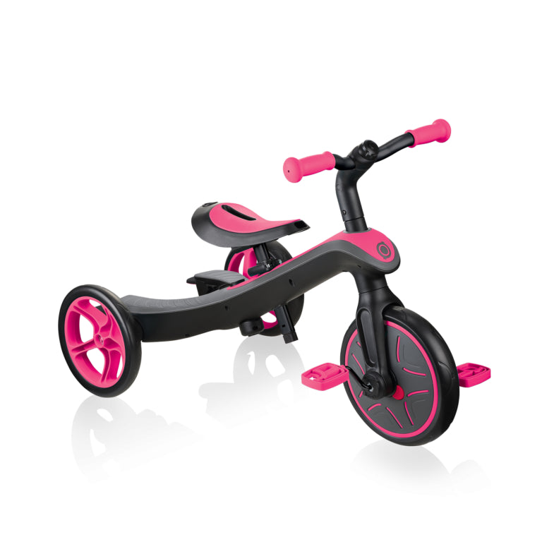 Globber Explorer Trike 4 In 1 Scooter - Fuchsia