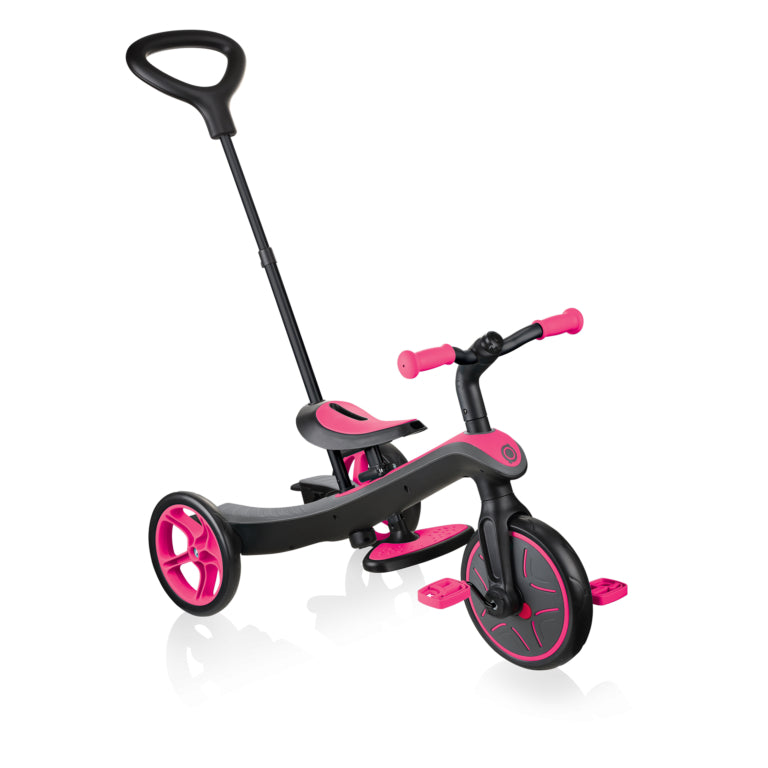 Globber Explorer Trike 4 In 1 Scooter - Fuchsia
