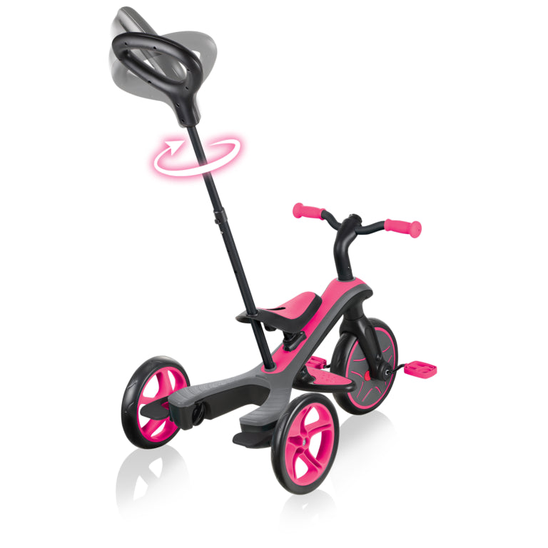 Globber Explorer Trike 4 In 1 Scooter - Fuchsia