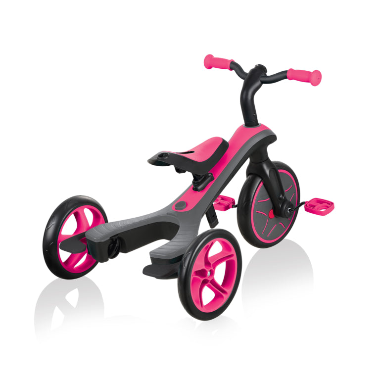 Globber Explorer Trike 4 In 1 Scooter - Fuchsia