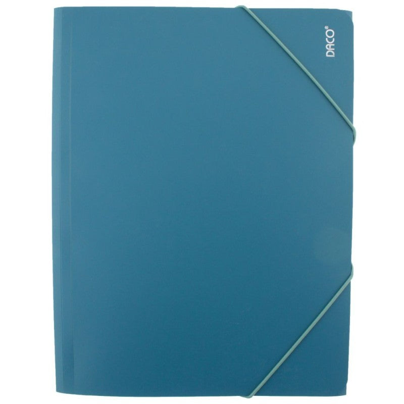 A4 Daco Plastic Folder With Elastic Turquoise