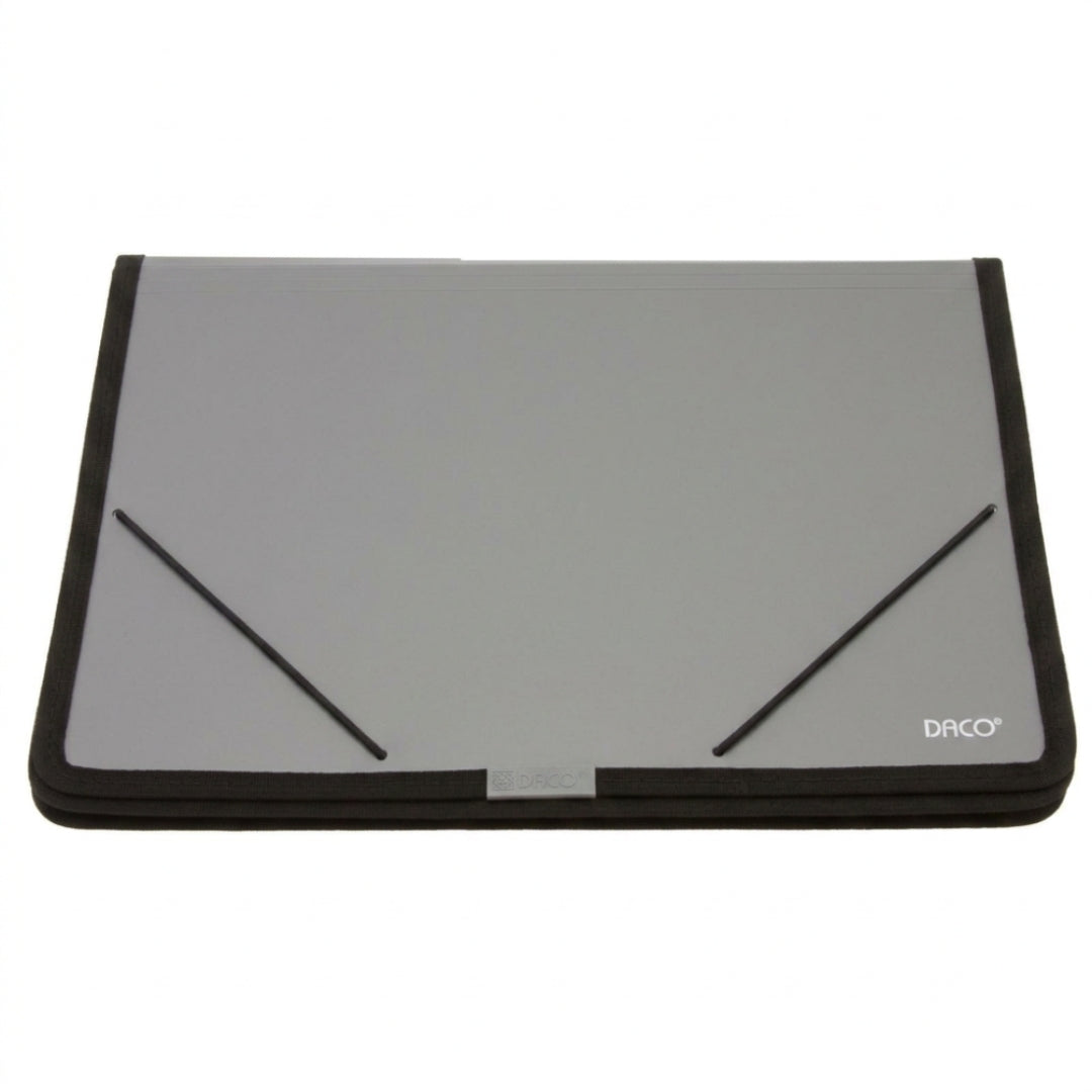 A4 Daco Plastic Expanding File Folder With Elastic Band - Grey