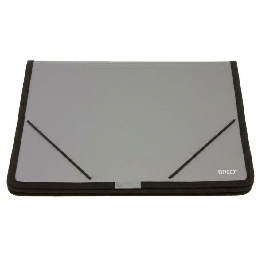A4 Daco Plastic Expanding File Folder With Elastic Band - Grey