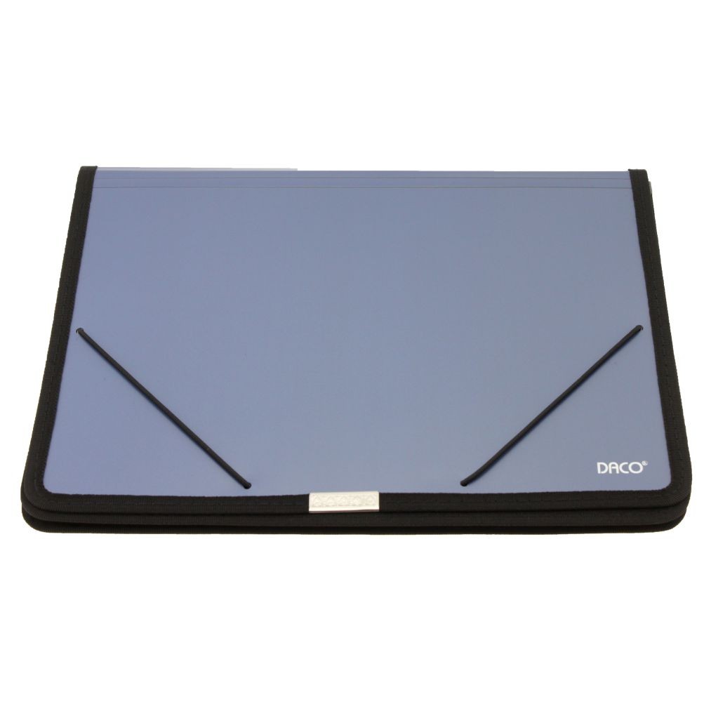 A4 Daco Plastic Expanding File Folder With Elastic Band - Blue