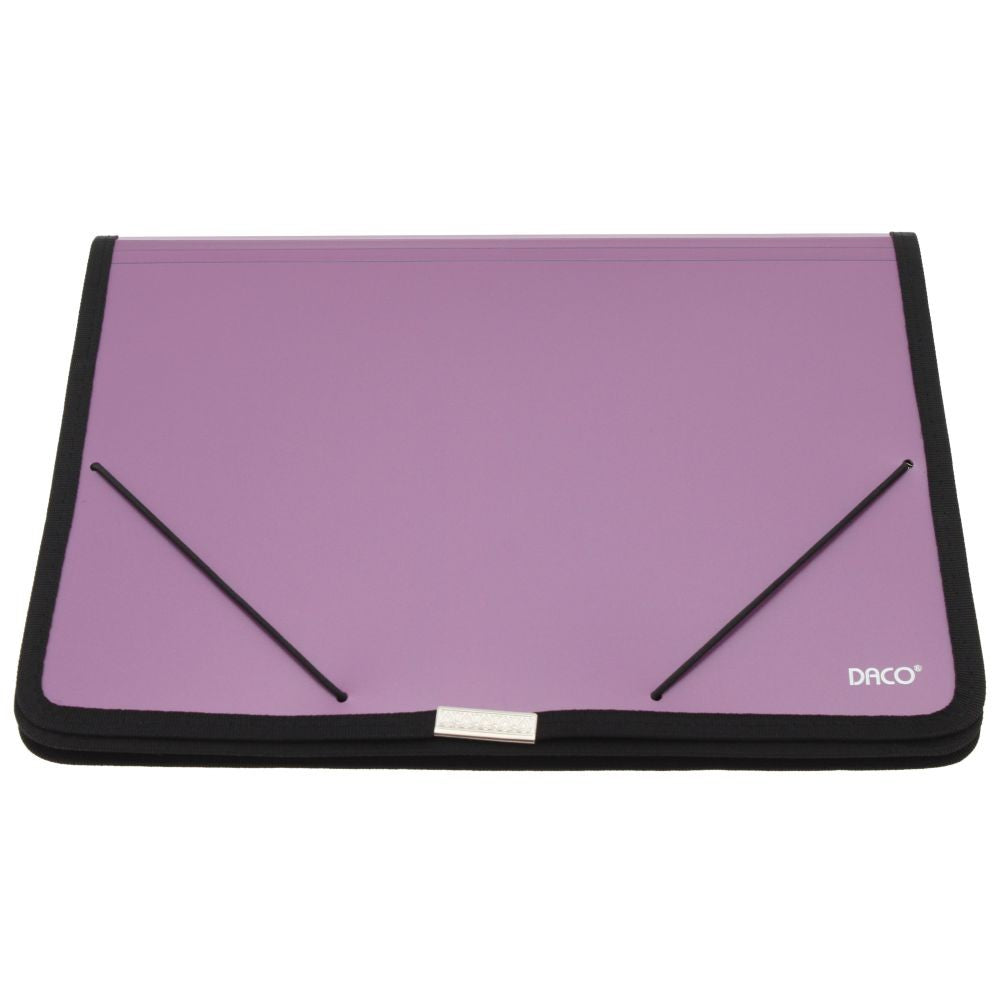 A4 Daco Plastic Expanding File Folder With Elastic Band - Purple