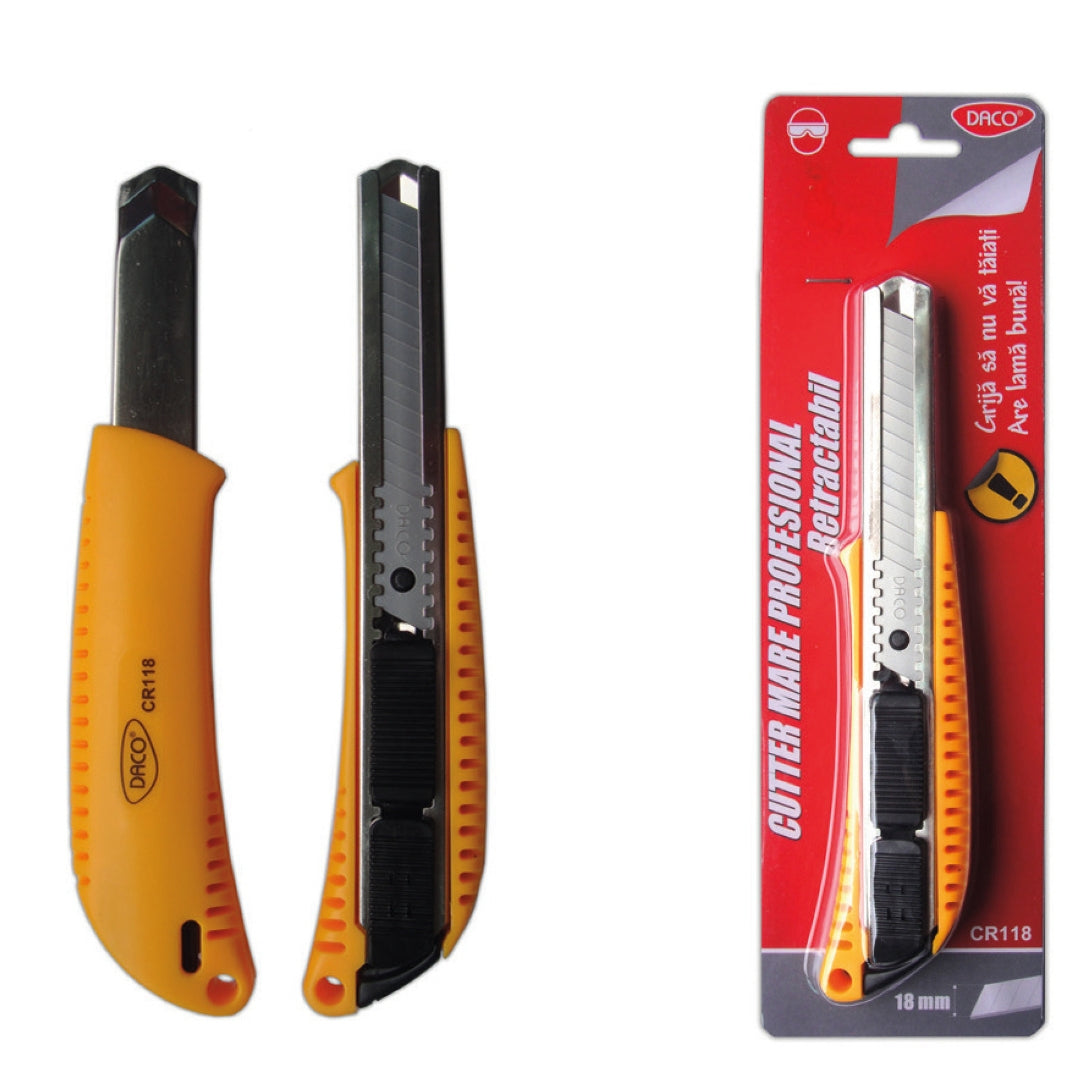 Daco Professional Utility Knife Retractable 18mm