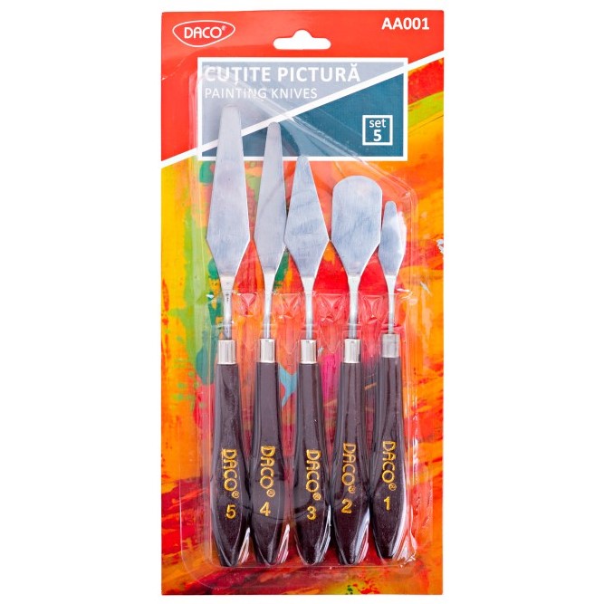 Daco Painting KnivesA Set Of 5pcs AA001