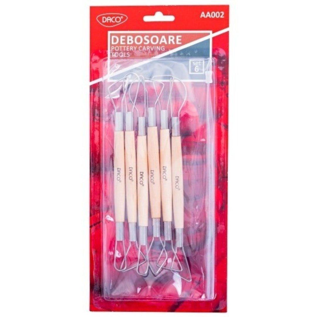 Daco Pottery Carving Tools A Set Of 6pcs