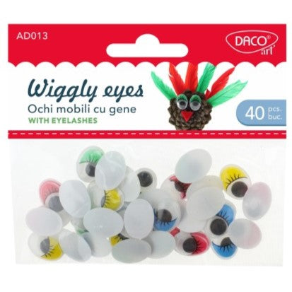 Daco Wiggly Eyes A Pack Of 40pcs AD013