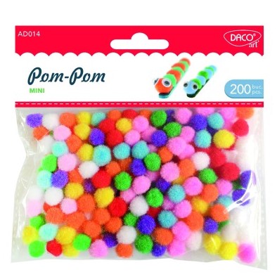 Daco Pom-Pom Mini A Pack Of 200pcs AD014