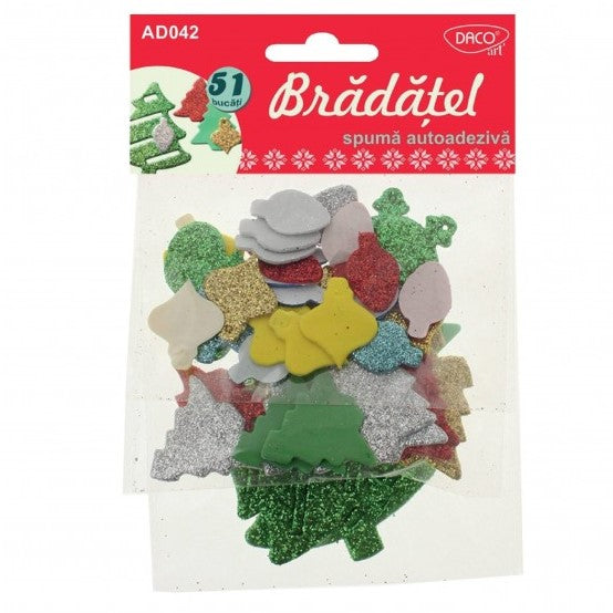 Daco Adhesive Trees & Baubles x51pcs