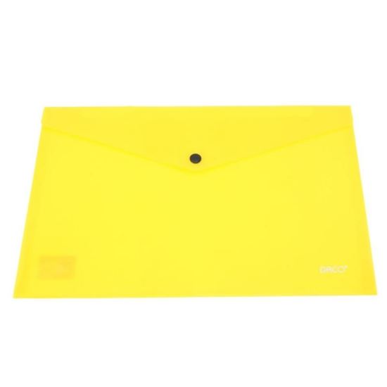 A4 Daco Button Folder Blue