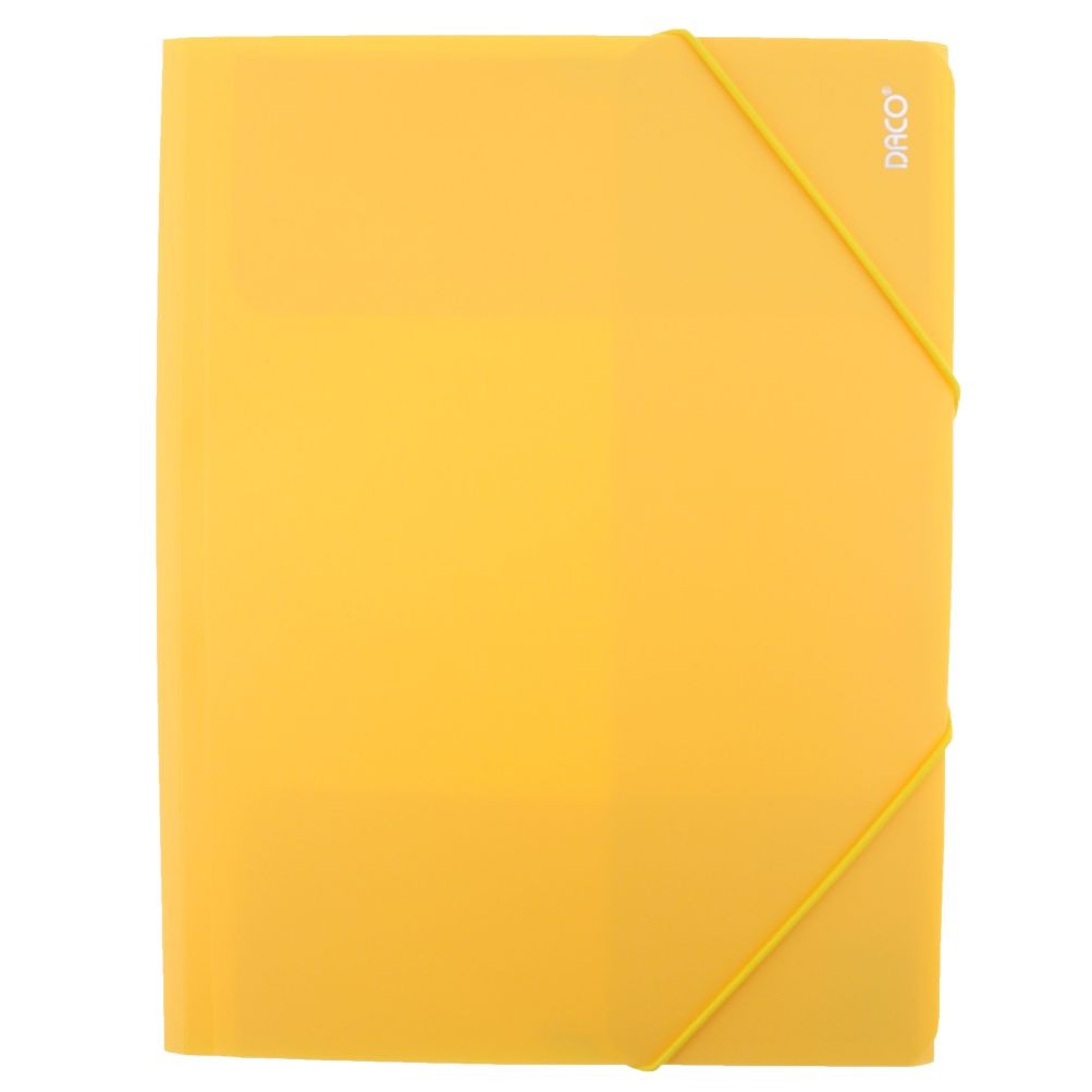 A4 Daco Elastic Folder 31 x 24.5cm - Yellow