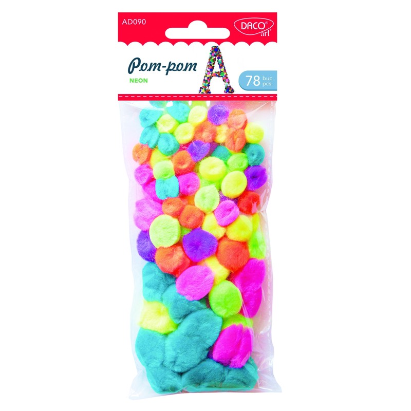 Daco Neon Pom-Poms